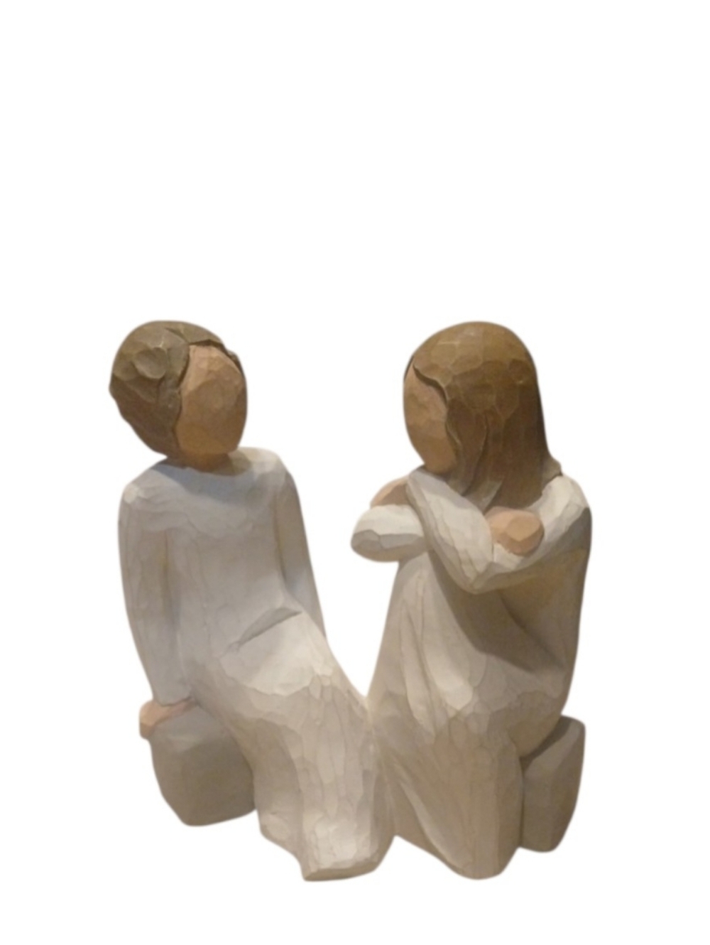 "Heart And Soul" Sculpture in Cream and Tan